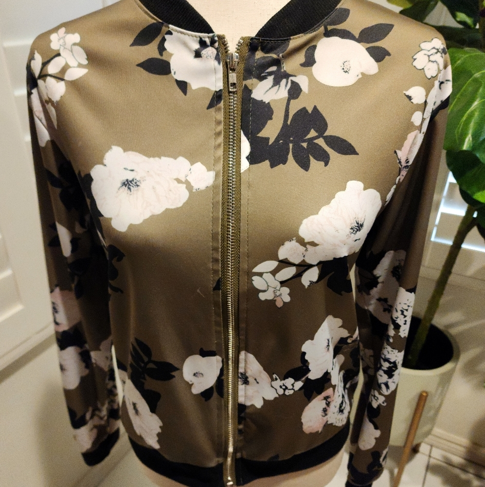 Green Floral Jacket